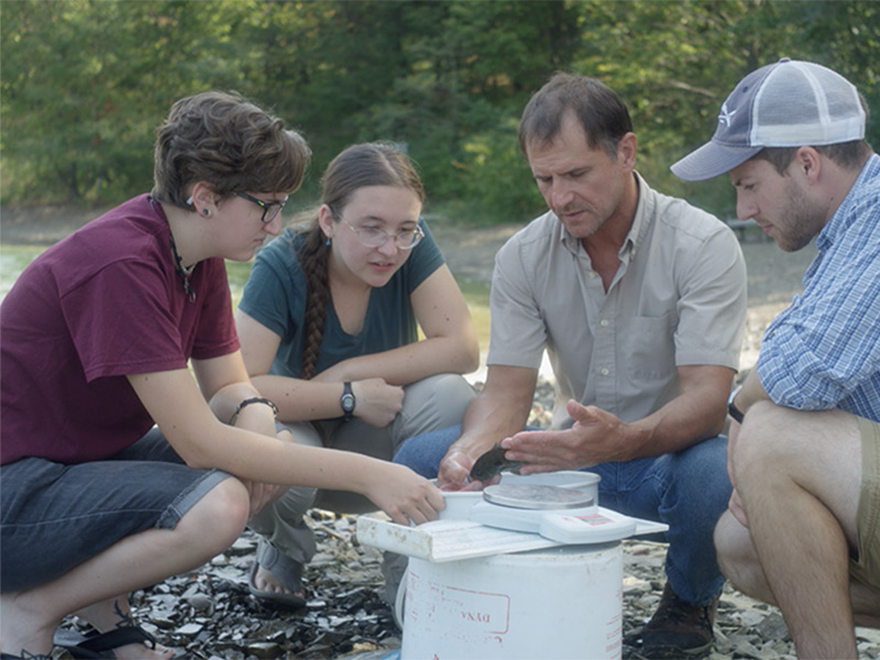 Research with George Merovich at Raystown Field Station