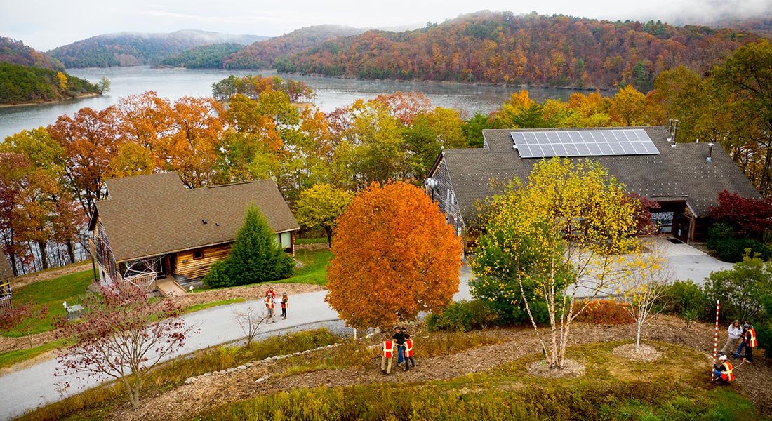 aerial photo of Raystown Field Station