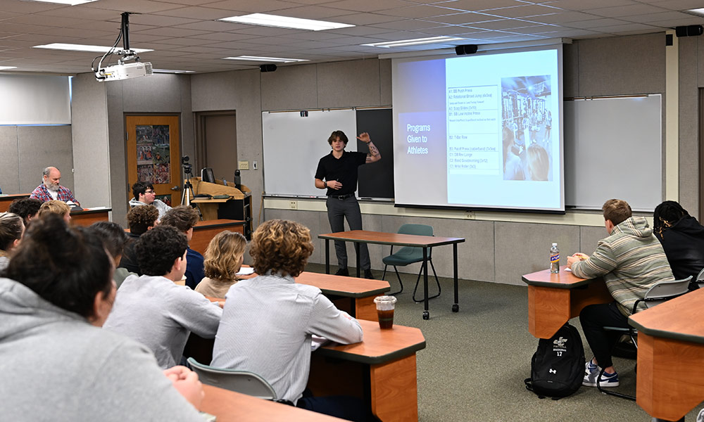 photo of student internship presentation