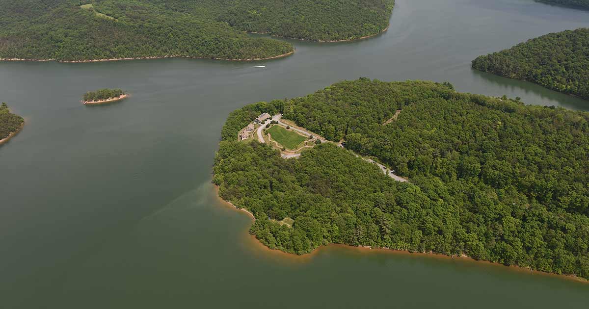 aerial of the Raystown Field Station