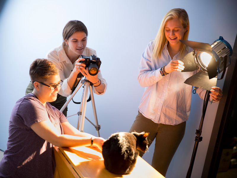 Students at the Humane Society