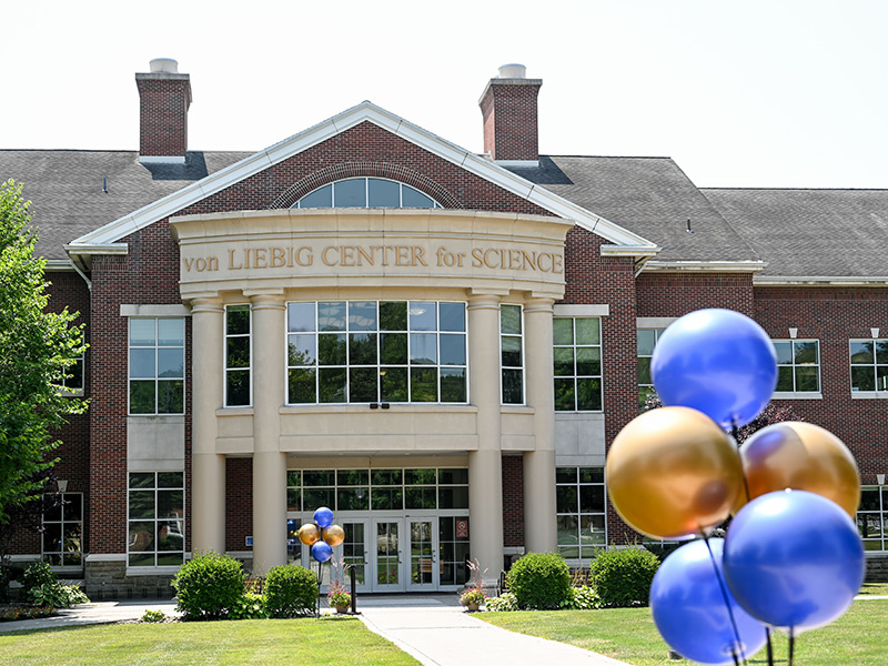 Aerial view of vonLiebig Center for Science