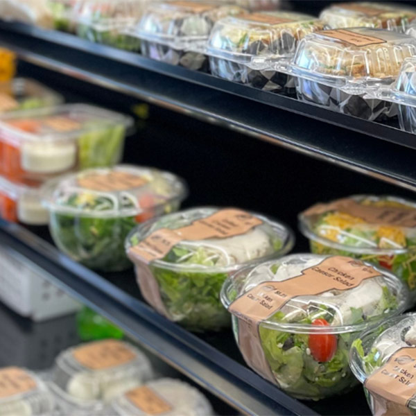 take out meals on display at the On-The-Go Cafe