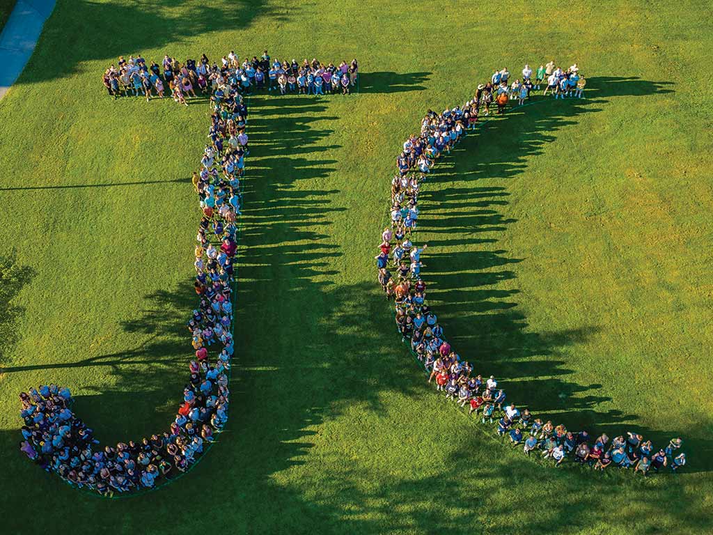aerial photo of the class of 2027