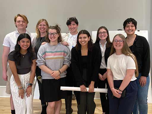 student research presentation group photo