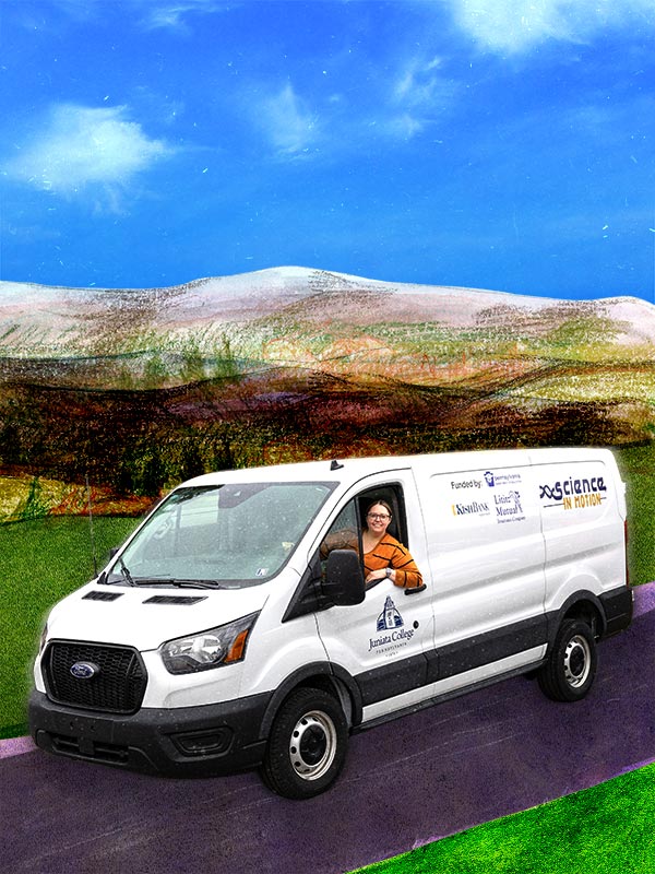 collage of language in motion van