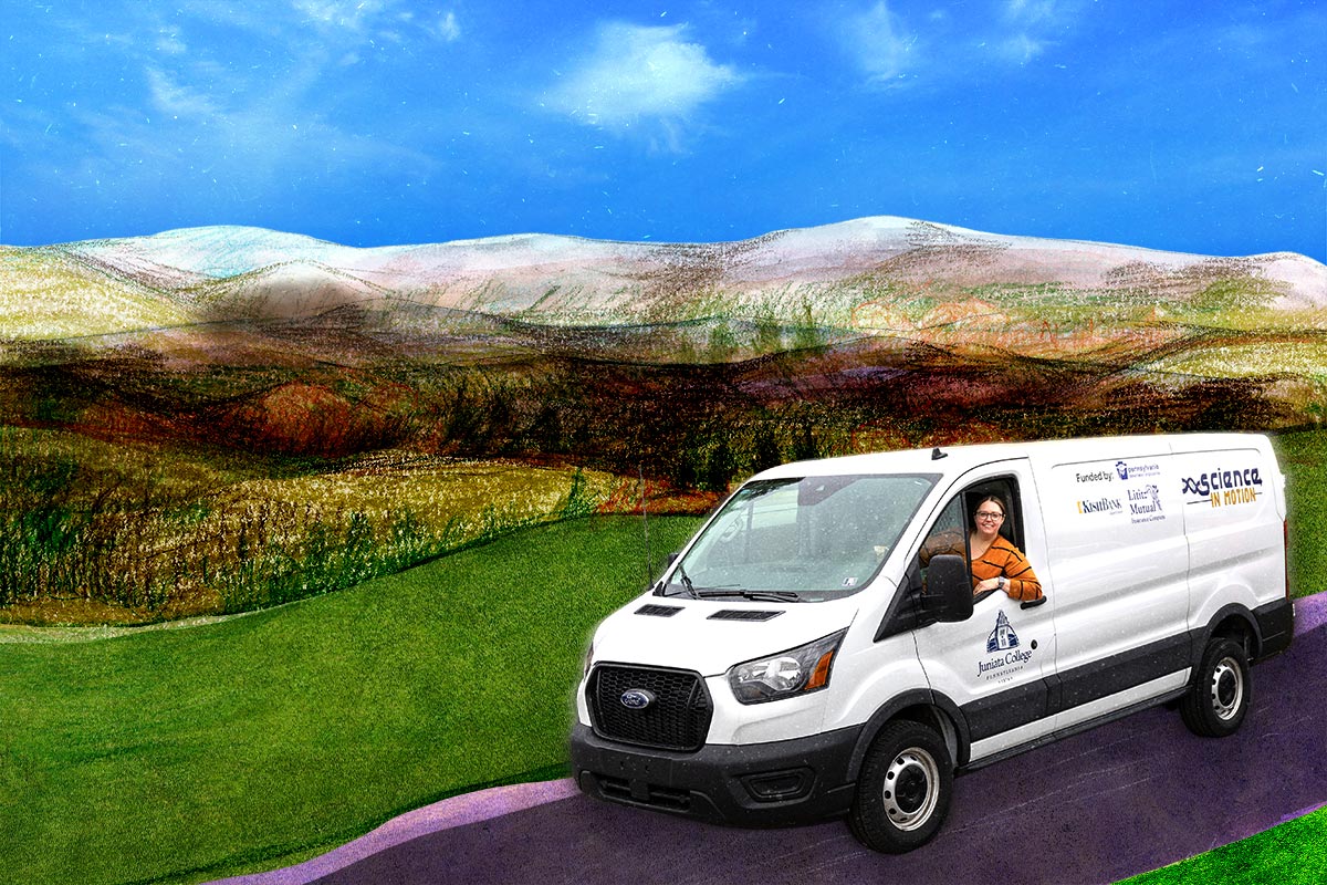 collage of language in motion van