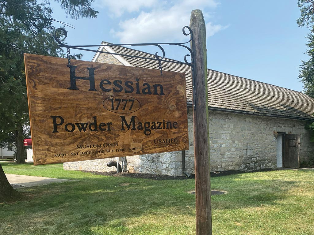 photo of hessian powder magazine