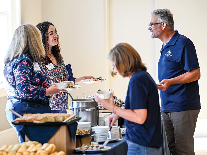 photo of Legacy families gathered for Juniata’s Legacy Lunch