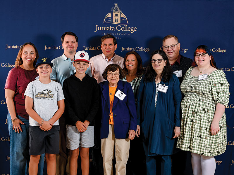 photo of Legacy families gathered for Juniata’s Legacy Lunch