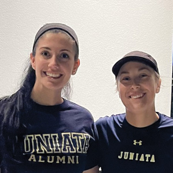 photo of Samantha N. (Hendricks) Weyant ’17 and Dana M. Relation ’14