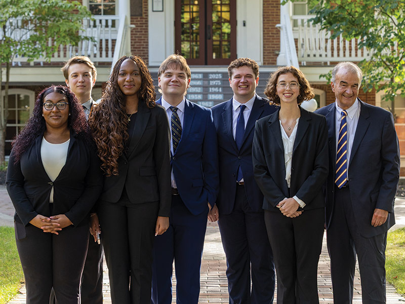 photo of Juniata College's mock trial team