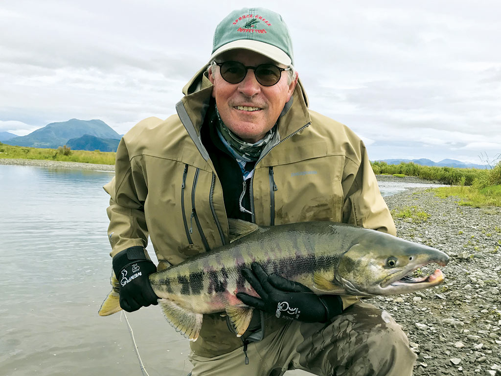 photo of Dr. Jesse Wright '65 fishing