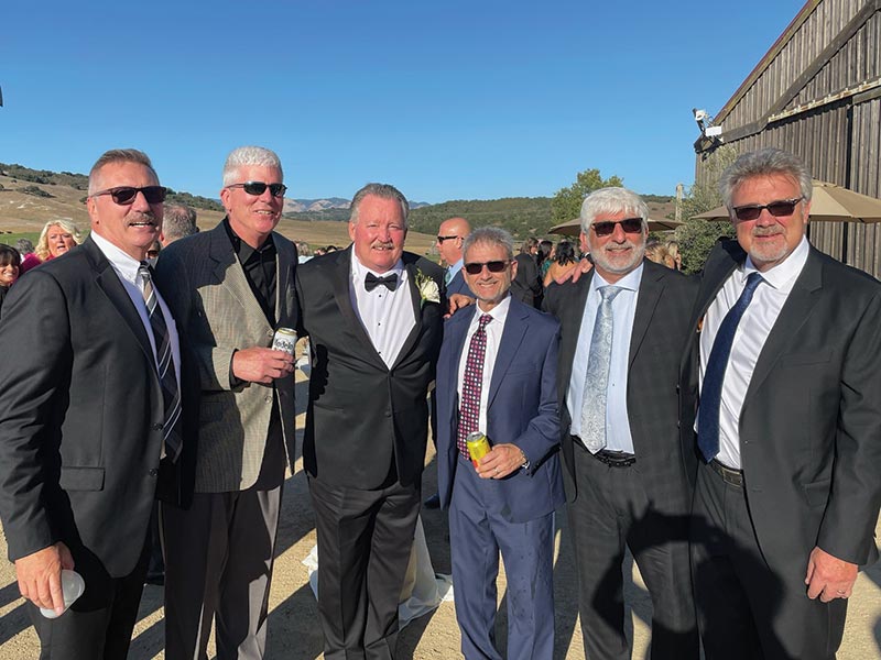 photo of Charles J. Koren and friends